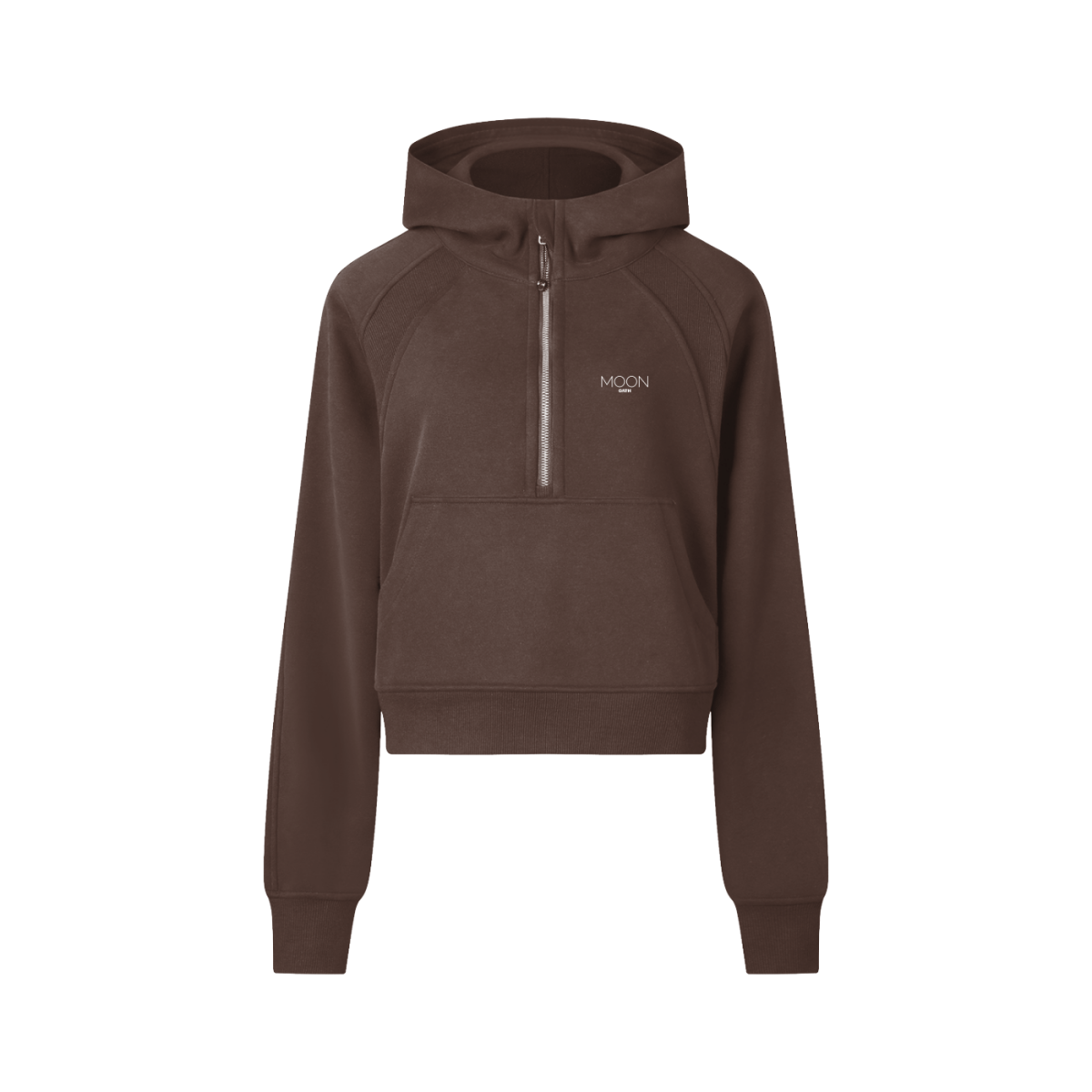  2-4 Moon Oath | Cropped Half-Zip Hoodie