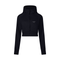 Black / 4 - S Moon Oath | Cropped Zip-Through Hoodie