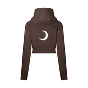 Moon Oath | Cropped Zip-Through Hoodie