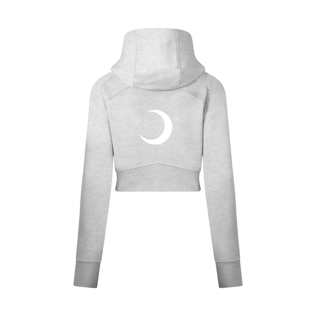 Moon Oath | Cropped Zip-Through Hoodie