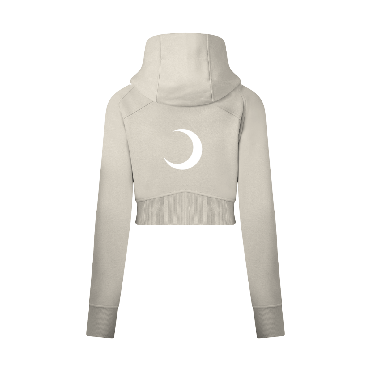 Moon Oath | Cropped Zip-Through Hoodie