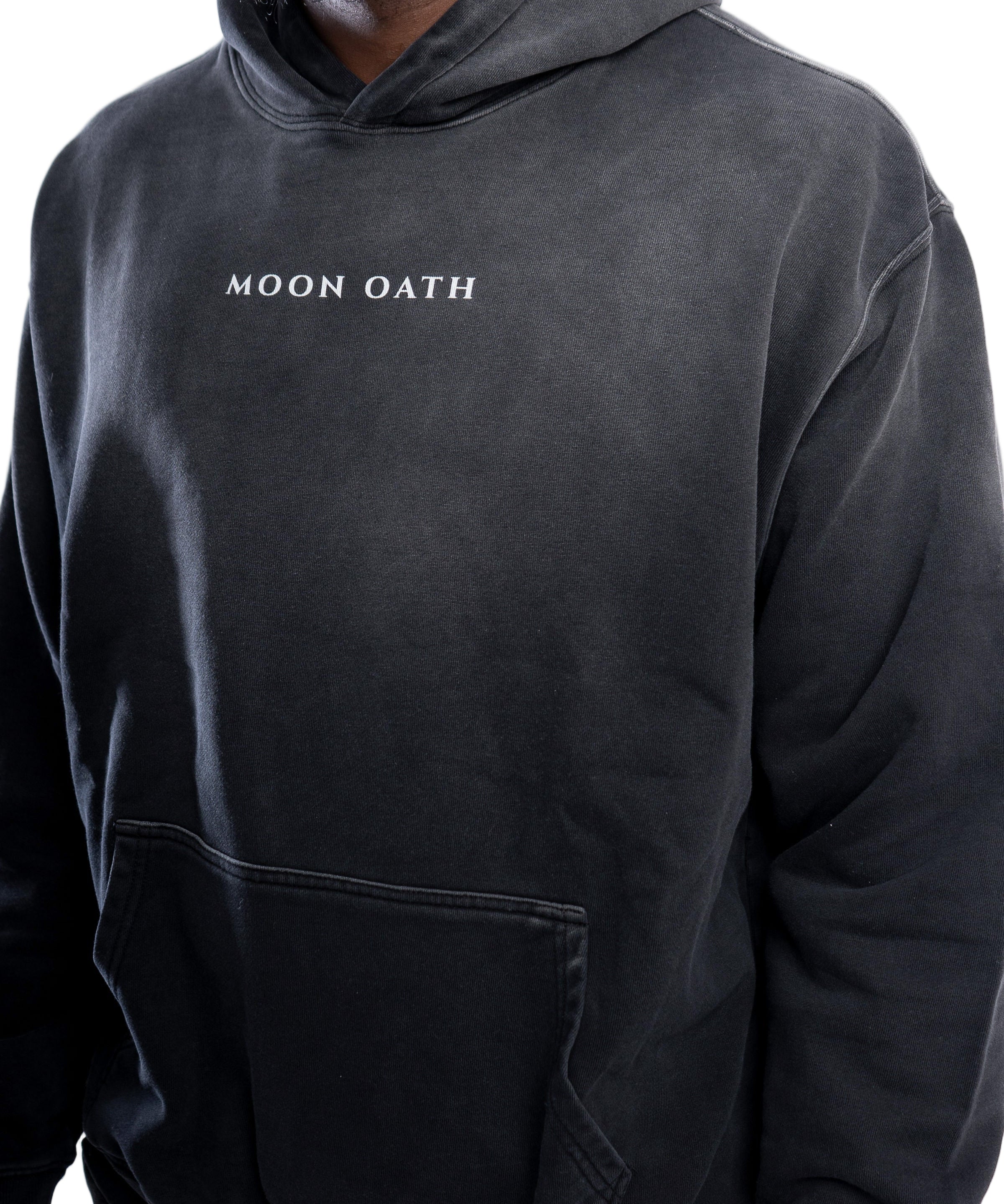  S Moon Oath | Handcrafted Monkey Wash Oversized Hoodie