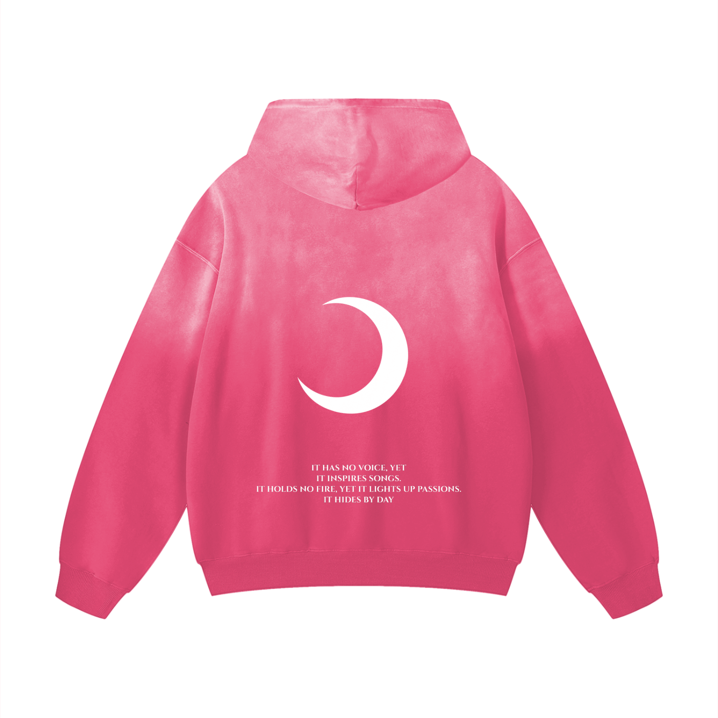 Moon Oath | Handcrafted Monkey Wash Oversized Hoodie