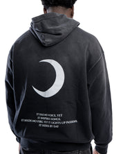 Moon Oath | Handcrafted Monkey Wash Oversized Hoodie