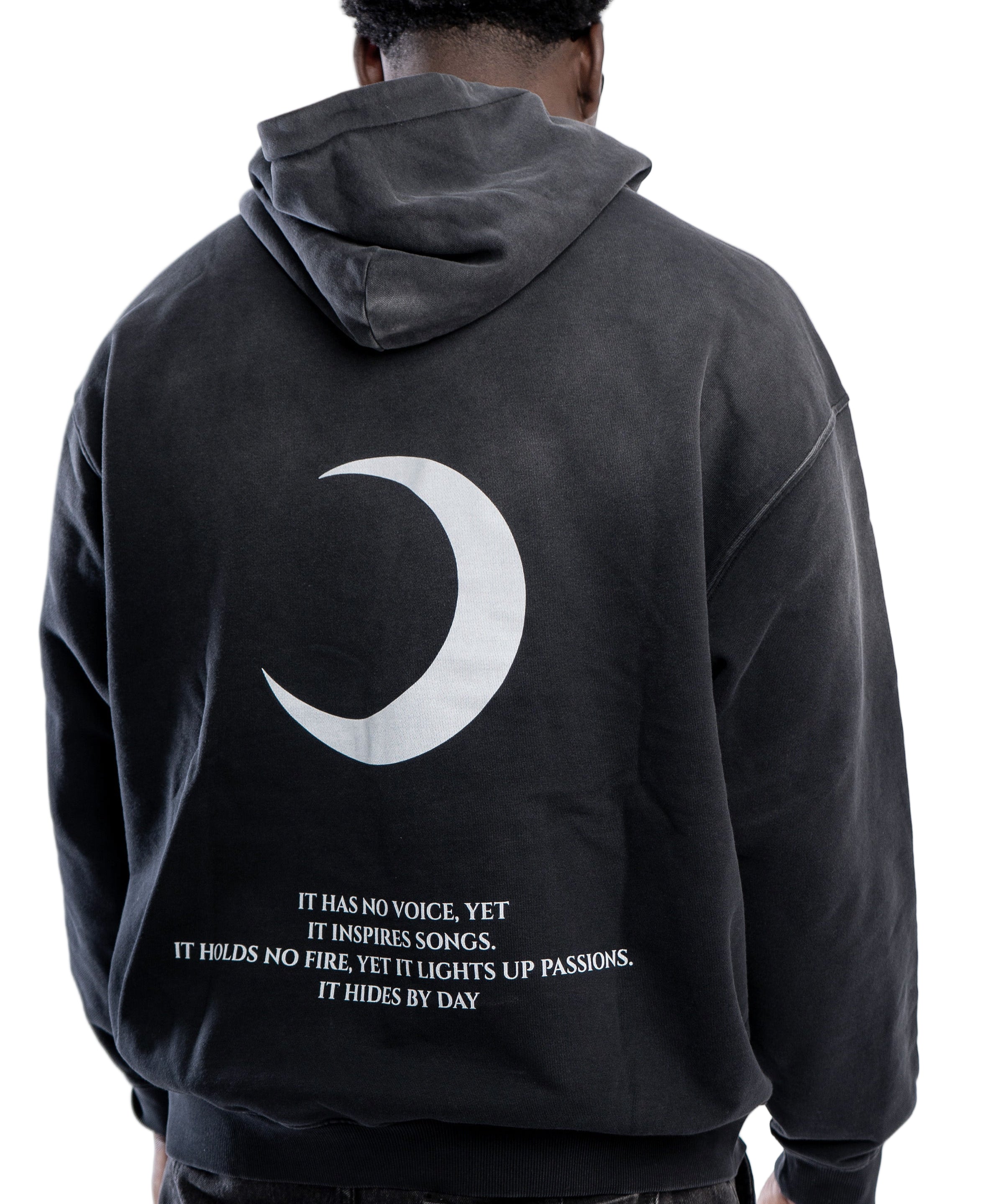 Moon Oath | Handcrafted Monkey Wash Oversized Hoodie