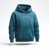 Juramento de Luna | Sudadera extragrande con capucha y lavado de mono hecha a mano