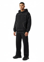 Moon Oath | Men’s Black Contrast Fleece Set