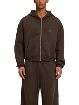 Moon Oath | Men's Fleece Zip-Up Boxy Hoodie