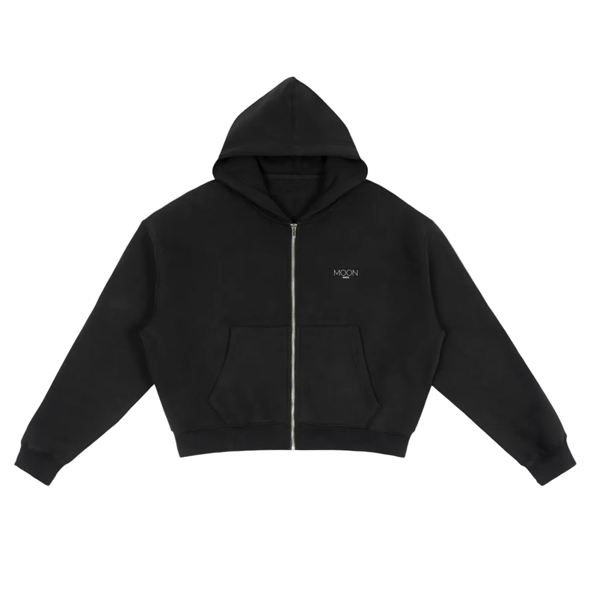  S Fleece Zip-Up Boxy Hoodie For Women