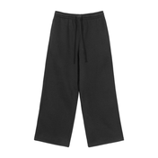 Black / S Moon Oath | Fleece Drawstring Straight-Leg Sweatpants For Men