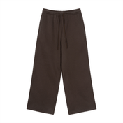 Brown / S Fleece Drawstring Straight-Leg Sweatpants For Women