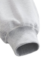 Moon Oath | Men Contrast-Stitched Boxy Fleece Zip Hoodie