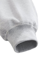 Moon Oath | Men Contrast-Stitched Boxy Fleece Zip Hoodie