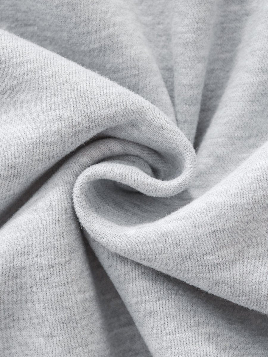 Moon Oath | Men Contrast-Stitched Boxy Fleece Zip Hoodie