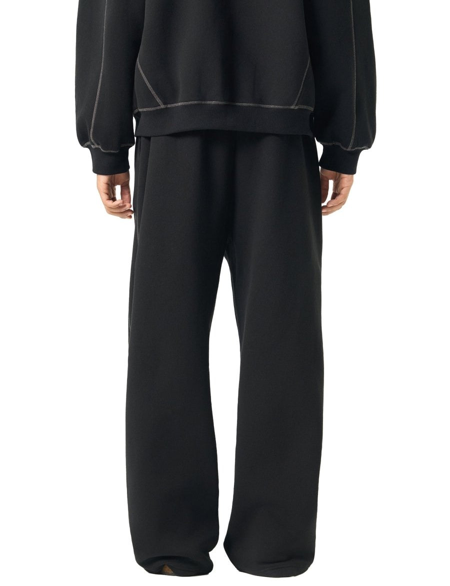 Moon Oath | Men's Contrast-Stitched Fleece Sweatpants