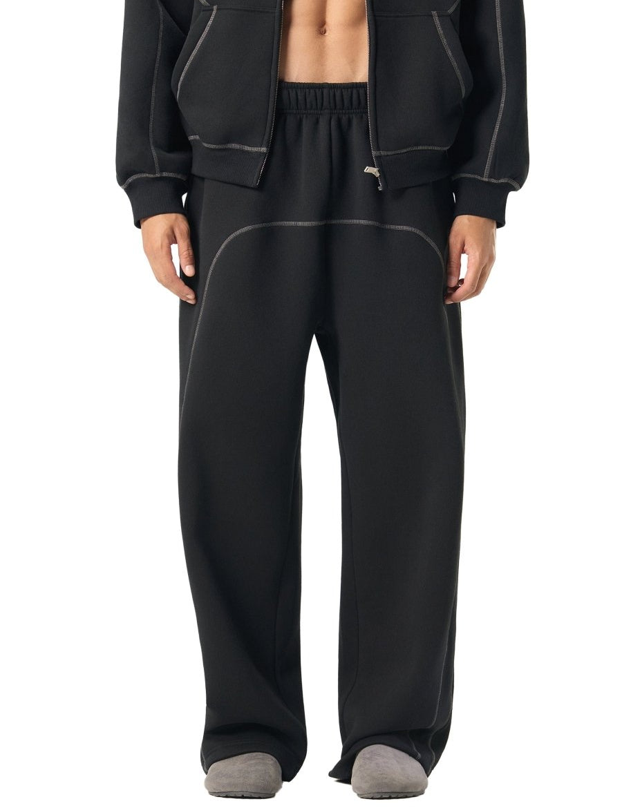  S Moon Oath | Men's Contrast-Stitched Fleece Sweatpants