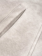 Dirty Washed Zip-Up Fleece Hoodie For Men