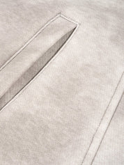 Dirty Washed Zip-Up Fleece Hoodie For Men