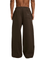Brown / S Moon Oath | Fleece Drawstring Straight-Leg Sweatpants For Men