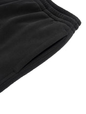 Fleece Drawstring Straight-Leg Sweatpants For Man