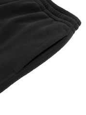 Fleece Drawstring Straight-Leg Sweatpants For Man