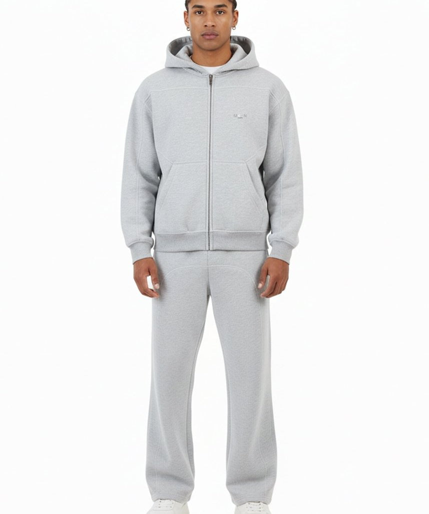 Moon Oath | Men’s Gray Contrast Fleece Set