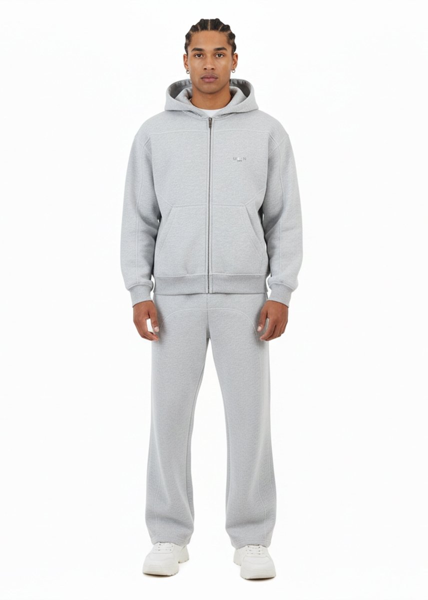 Moon Oath | Men’s Gray Contrast Fleece Set