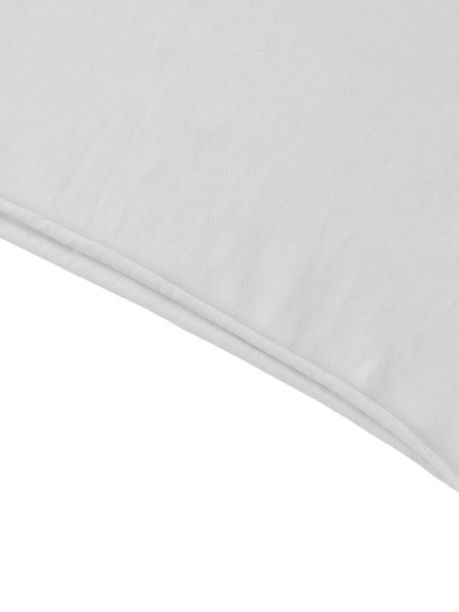 Moon Oath | Off-Shoulder Rolled Hem Cotton T-Shirt