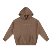 Brown / S Moon Oath | Oversize Fleeced Hoodie