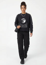 Moon Oath Premium Black Sweatshirt - TOPARADI
