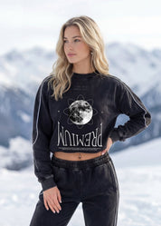 Moon Oath Premium Black Sweatshirt - TOPARADI