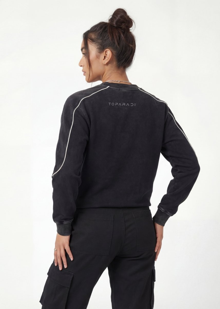 Moon Oath Premium Black Sweatshirt - TOPARADI
