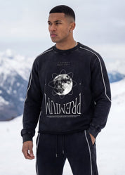 Moon Oath Premium Black Sweatshirt - TOPARADI