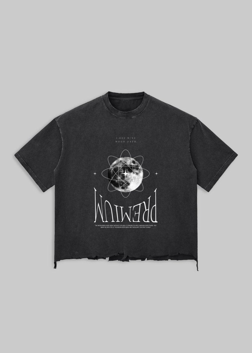 Moon Oath Premium Black Tee - TOPARADI