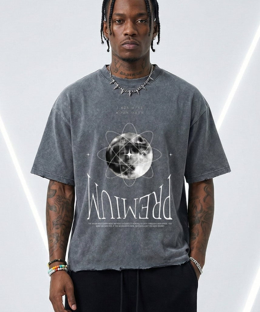  S Moon Oath Premium Gray Tee