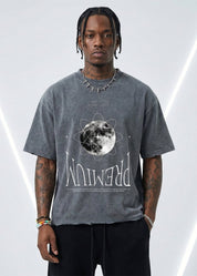 Gray / S Moon Oath Premium Gray Tee