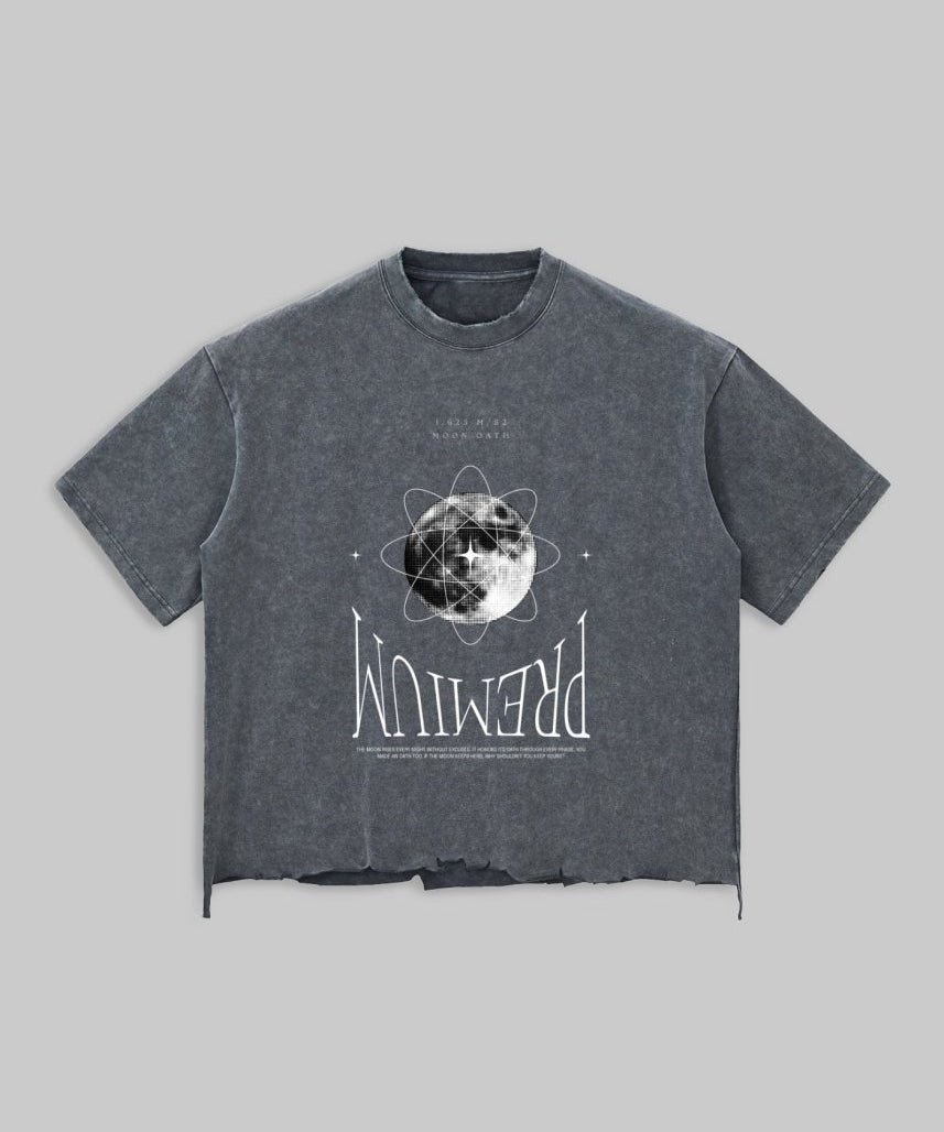 Moon Oath Premium Gray Tee - TOPARADI