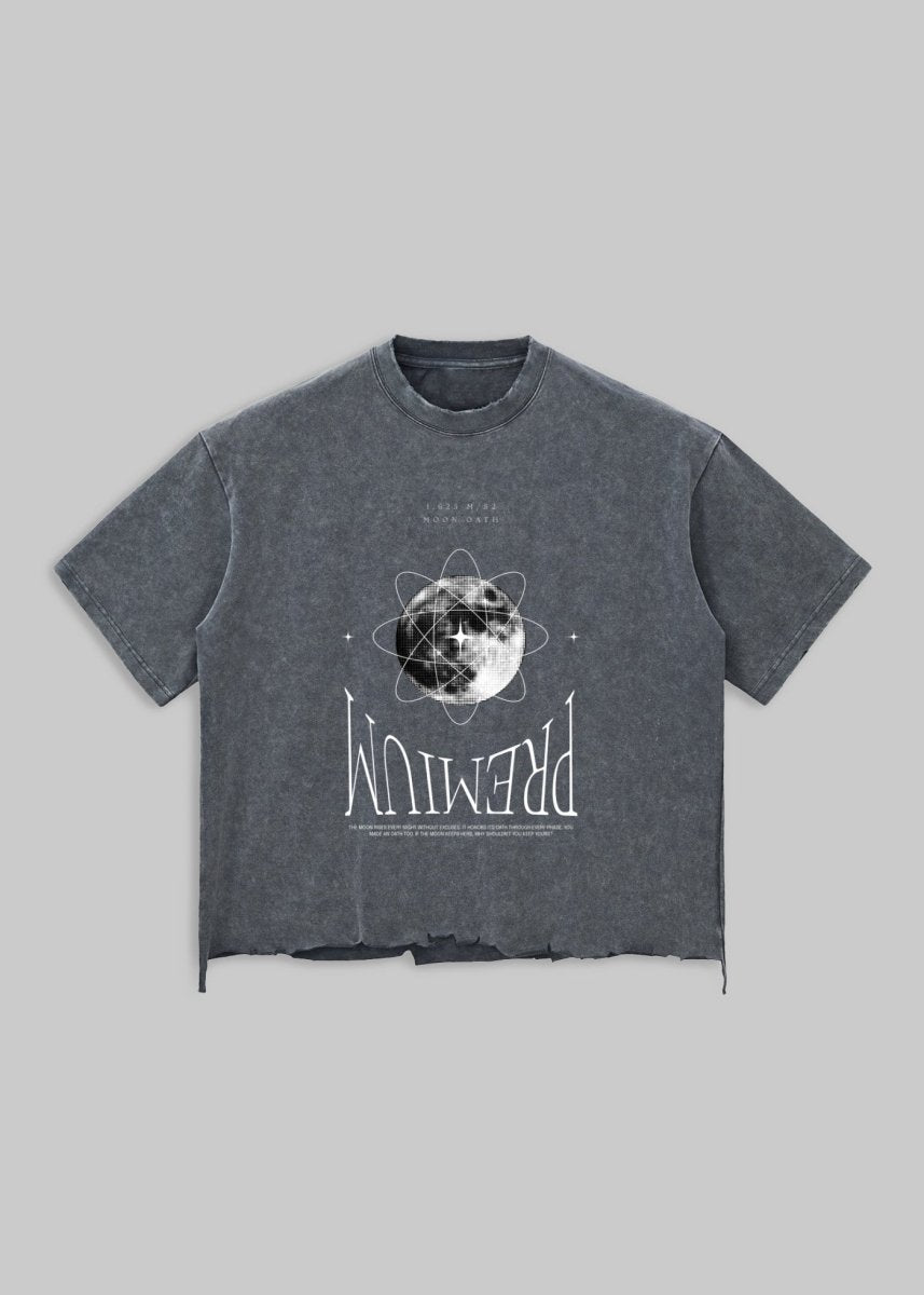 Moon Oath Premium Gray Tee - TOPARADI
