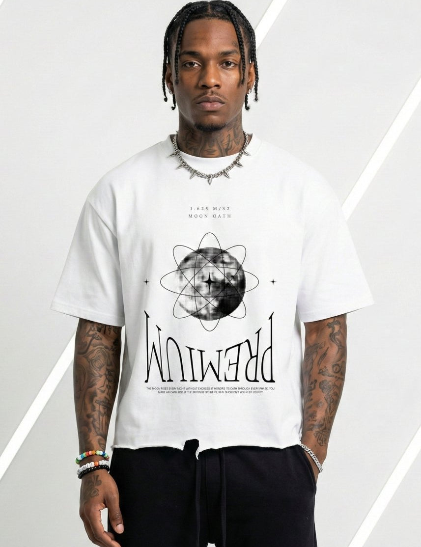  S Moon Oath Premium White Tee
