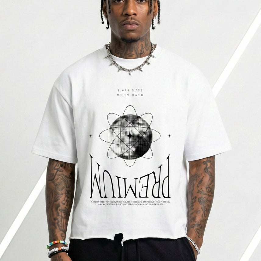  S Moon Oath Premium White Tee