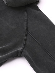 Moon Oath | Snow Washed Cropped Hoodie
