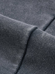 Moon Oath | Snow Washed Raw Edge Cropped Sweatshirt