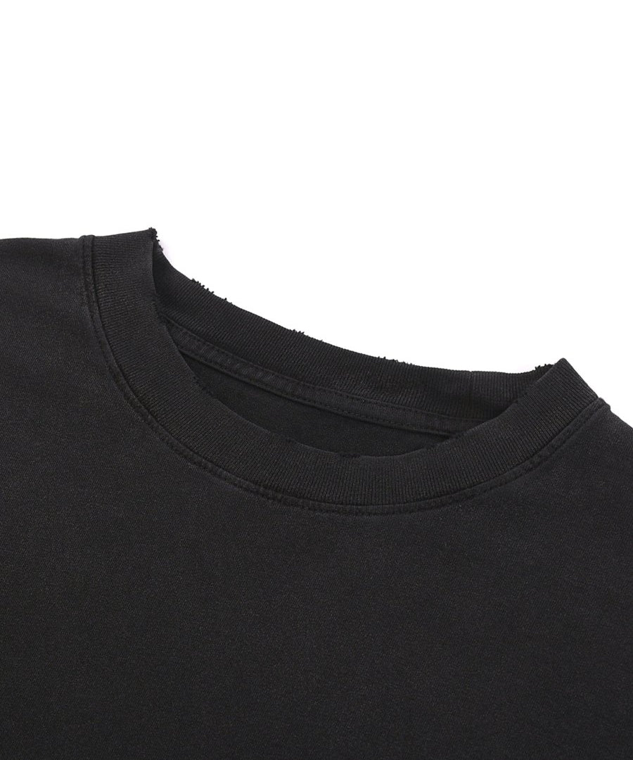 Moon Oath | Snow Washed Raw-Hem T-Shirt