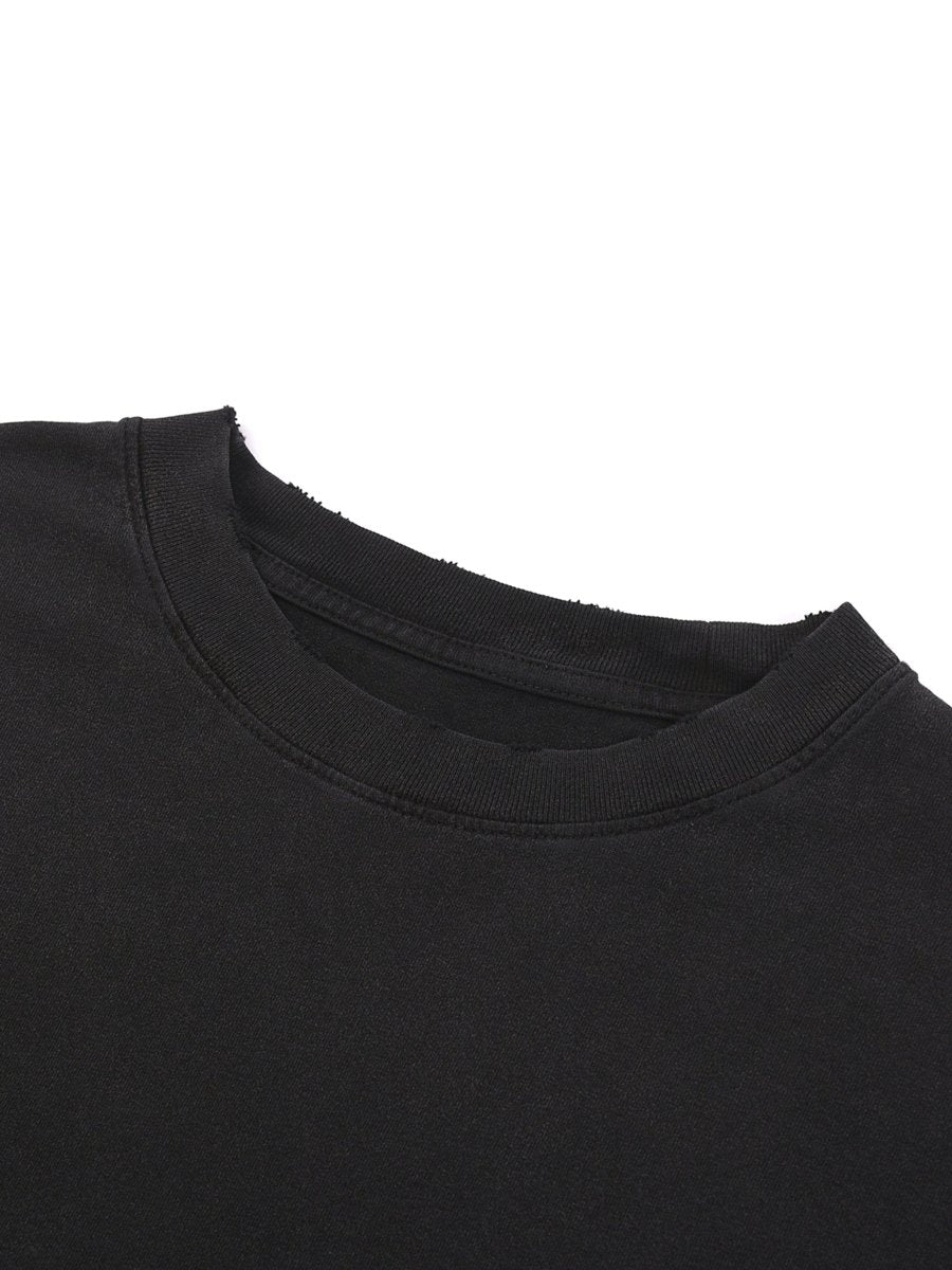 Moon Oath | Snow Washed Raw-Hem T-Shirt
