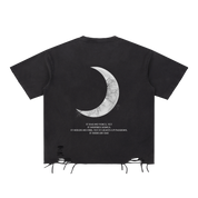 Moon Oath | Snow Washed Raw-Hem T-Shirt