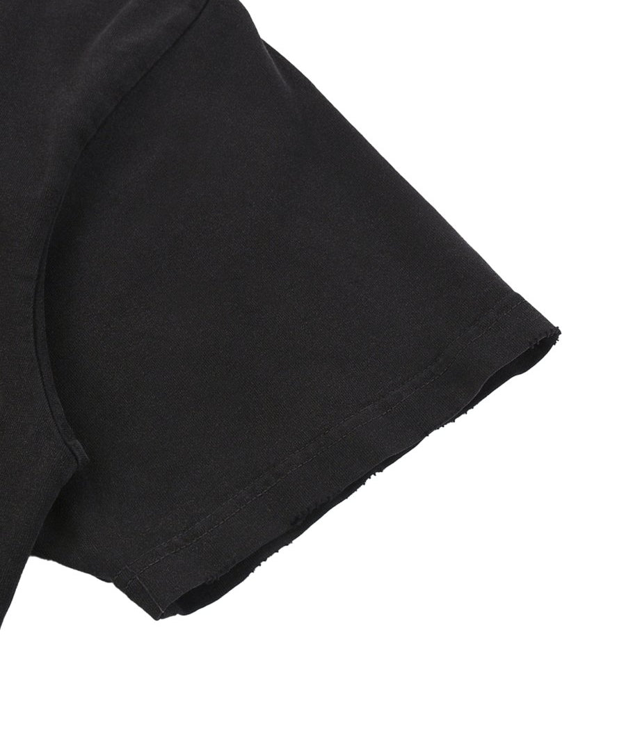 Moon Oath | Snow Washed Raw-Hem T-Shirt