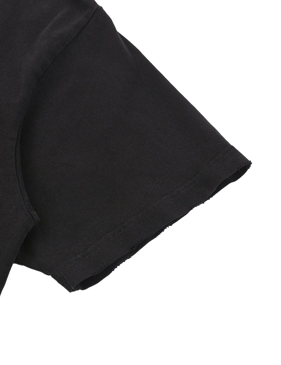 Moon Oath | Snow Washed Raw-Hem T-Shirt