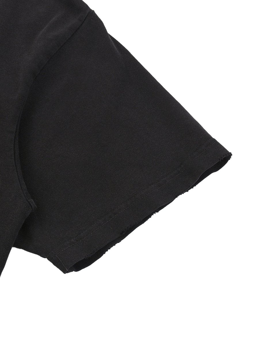Moon Oath | Snow Washed Raw-Hem T-Shirt