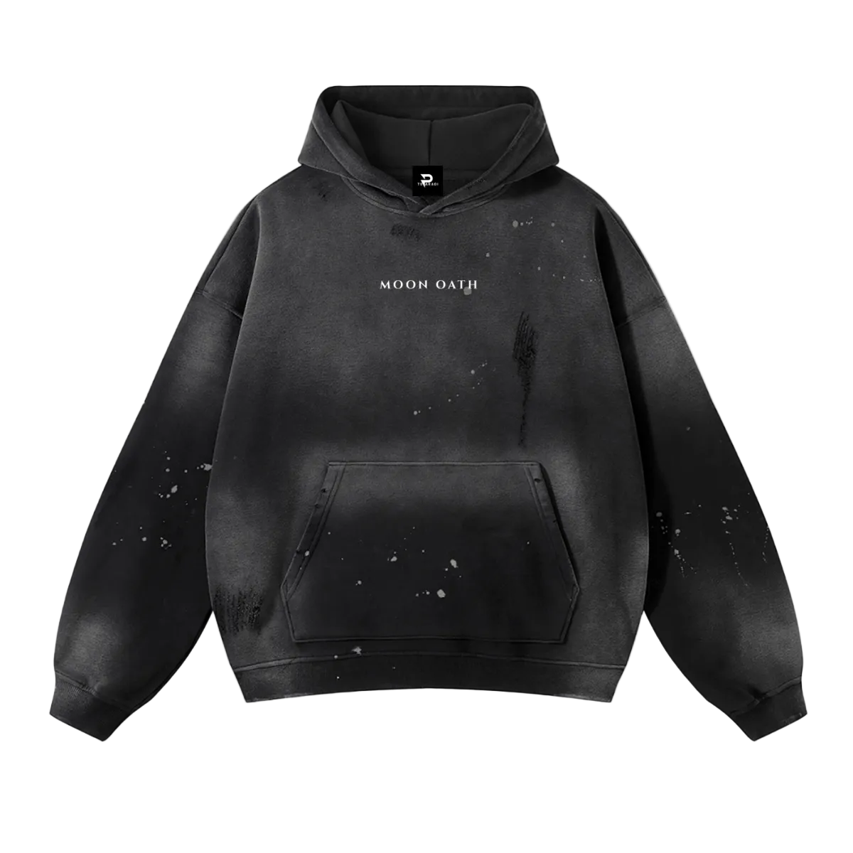 Moon Oath | Vintage Frayed Fleece Hoodie