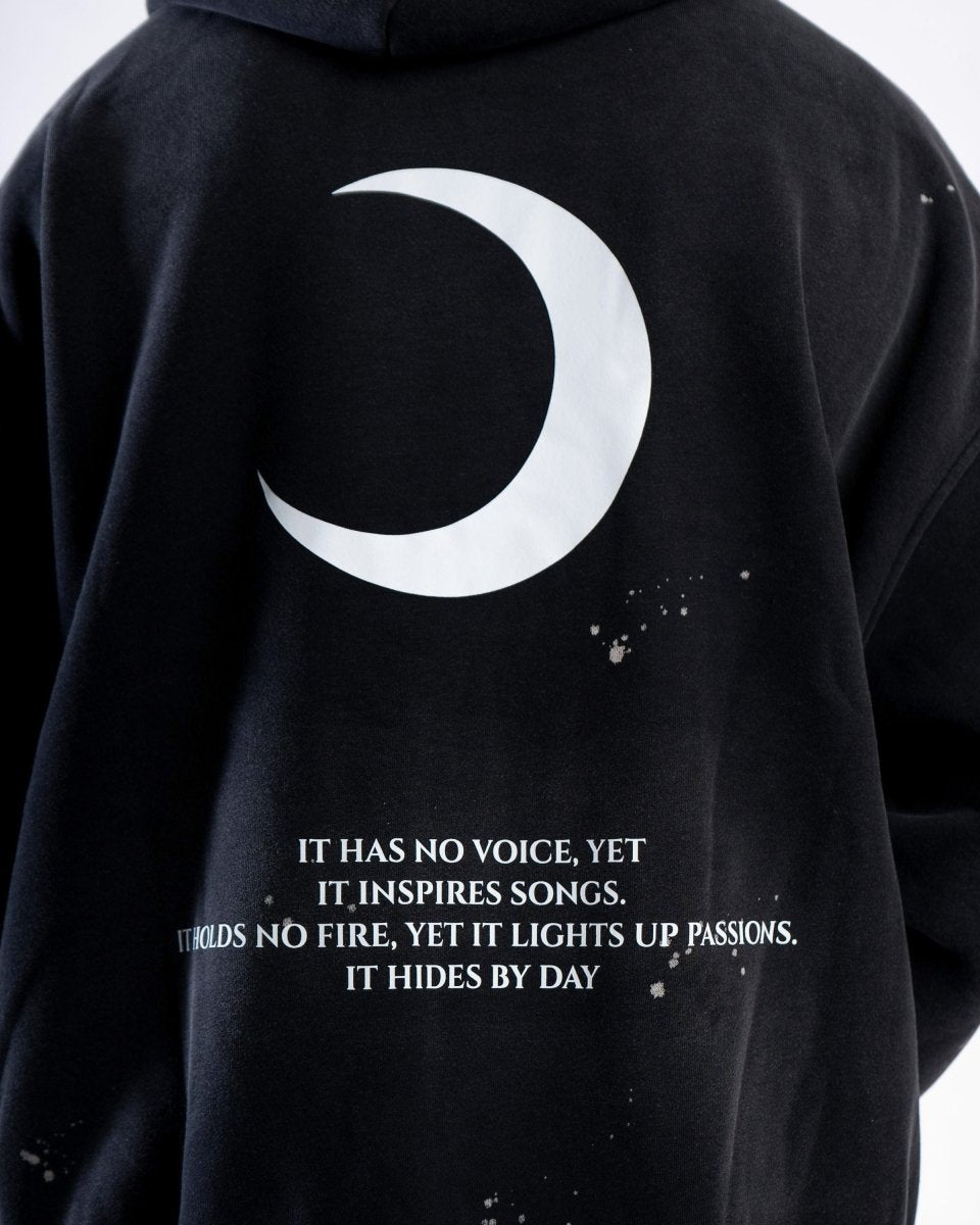 Moon Oath | Vintage Frayed Fleece Hoodie